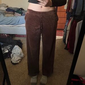 Brown Velvet Pants